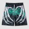 AmericanClassic Skull Beach Short Pants New Fashion Skeleton Hand Print Men Women Gym Shorts Quick Drying Trunks mens Shorts 1