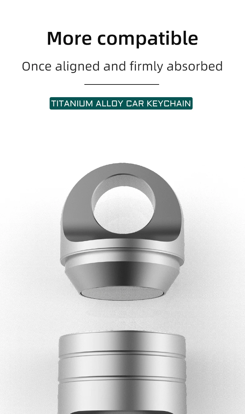 MINI Titanium Alloy Rotating Ring Buckle Keychain Waist Belt Buckle Spring Locking Keyring Outdoor Tool EDC Tool