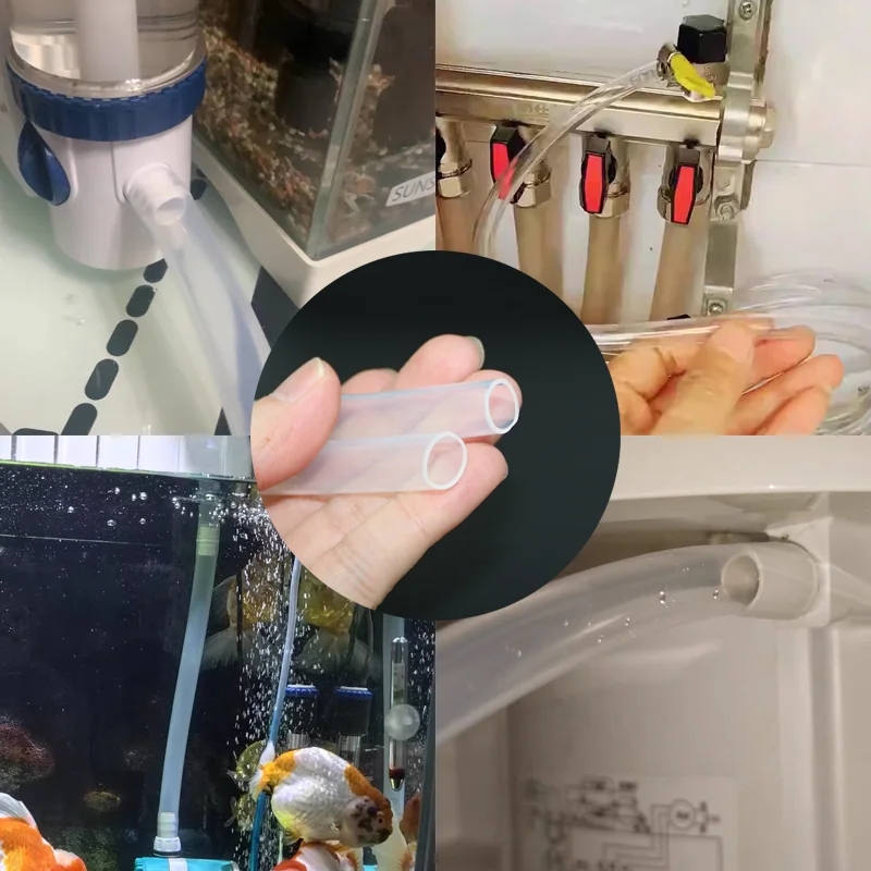 1/5M Food Grade Pipe Silicone Rubber Aquarium Pump Hose Transparent Flexible Tube 2 4 5 6 7 8 9 10 12 14mm Clear-silicone tube,rubber hose,rubber tube,rubber tubing