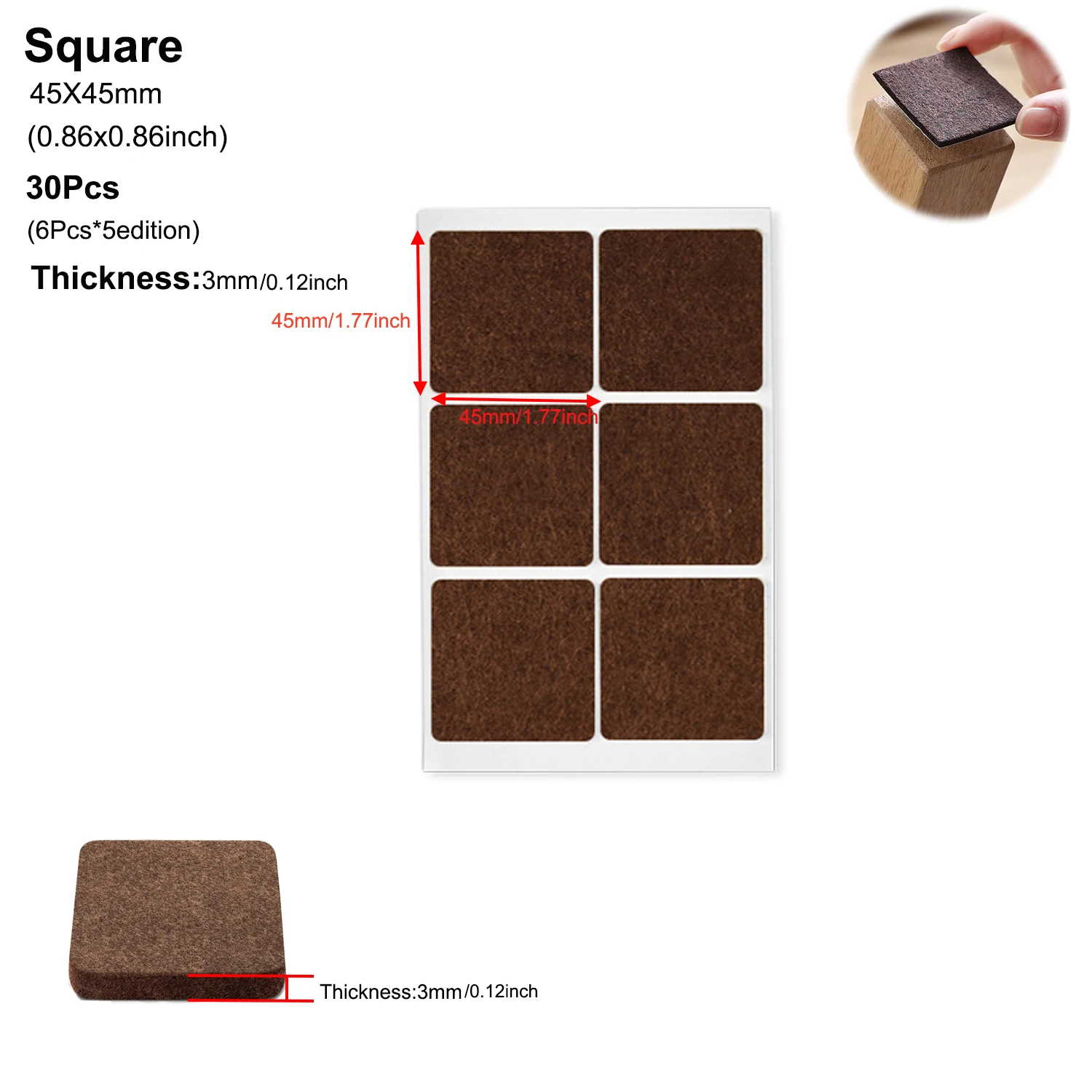 Felt Furniture Pads: Self-Adhesive Floor Protectors