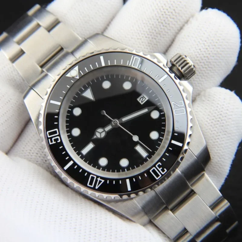 

Men's 2813 movement Watch Stainless Steel Automatic Mechanical Watches 904L Black Blue 44mm