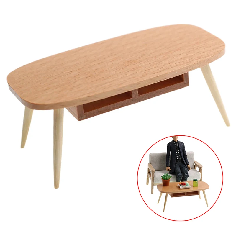 

1:12 Dollhouse Miniature Teatable Coffee Table Side Table End Table Living Room Furniture Model Decor Toy Doll House Accessories