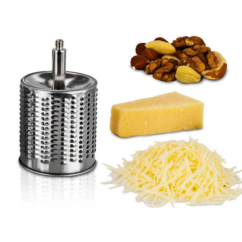 MASTER FENG Multi functional kitchen rotary nut & cheese grater vegetable shredder fruits slicer with 5 drums kitchen chopper