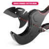 Scissors PVC Pipe Cutter Aluminum Alloy Body Ratchet Scissors Pipe Cutter PVC/PU/PP/PE Hose Cutting Hand Tools 32-75mm Opening 2