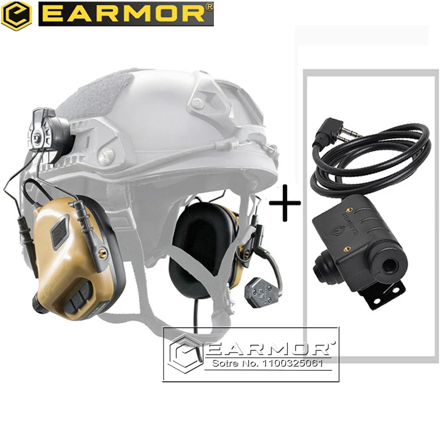 M32H Helmet Headphones and M51 Kenwood PTT Adapter/With Baofeng Radio