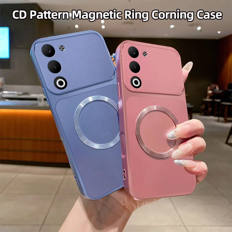 Shockproof Matte Magnetic Soft TPU Hand Strap Phone Case