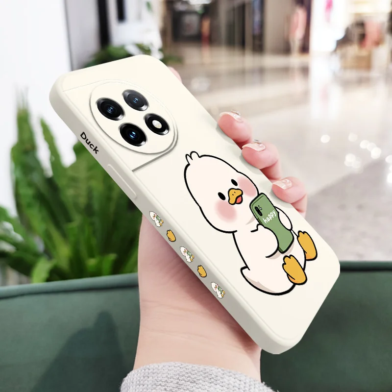 Adorable Duck Liquid Silicone Phone Case