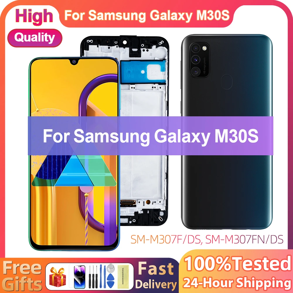 

100% протестирован для Samsung Galaxy M30S дисплей сенсорный экран дигитайзер в сборе для Samsung M30s M307 M307F
