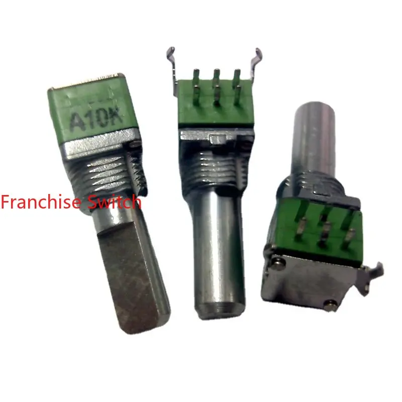 

10PCS Type 9 Precision Potentiometer A10K * 2 20 Shaft Half