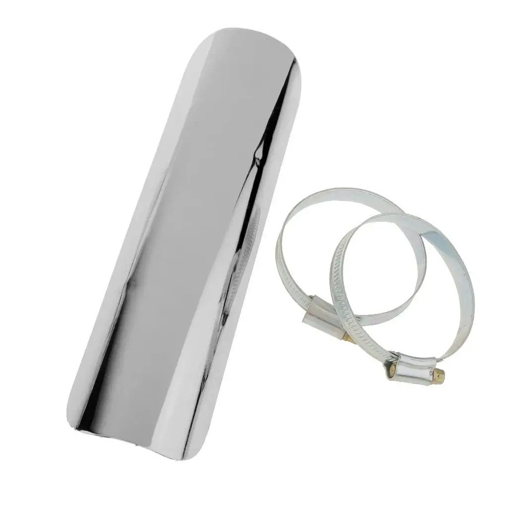 Exhaust Muffler Tube Heat Shield Rear Cover For White exhaust muffler cover