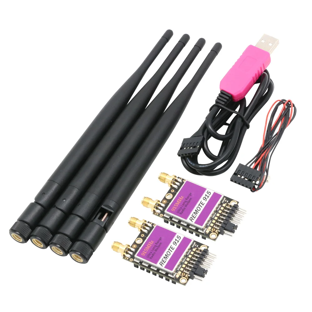 2pcs Over 40km Ultra Long Range RDF900 915Mhz Radio Modem Remote