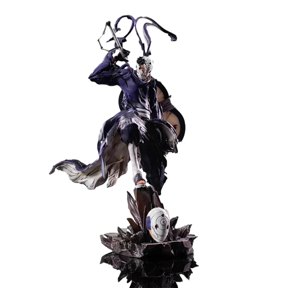 thumbnail image 1 of Figura de anime Naruto Uchiha Obito de 34 cm, figura de acción ninja, estatua de PVC, modelo de muñeca, decoración de habitación, colección, adornos, juguetes, regalos, 1 of 5
