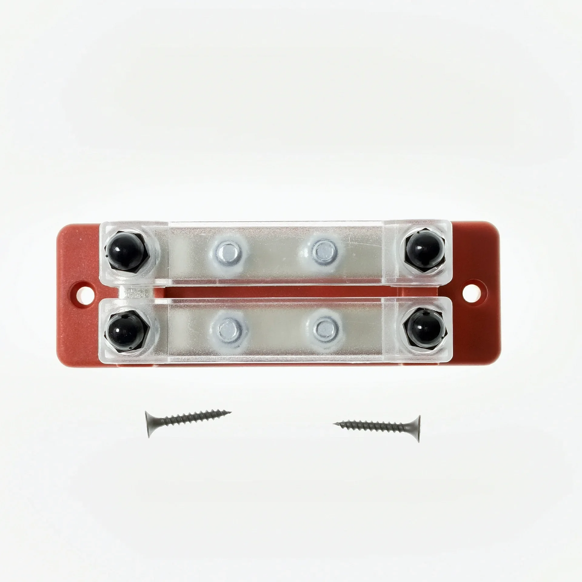 Busbar Doppia Fila Fila Fila Diritta Blocco Con Copertura 8 Vie 2 + 2 M6 Corrente 250A Per Rv Yacht