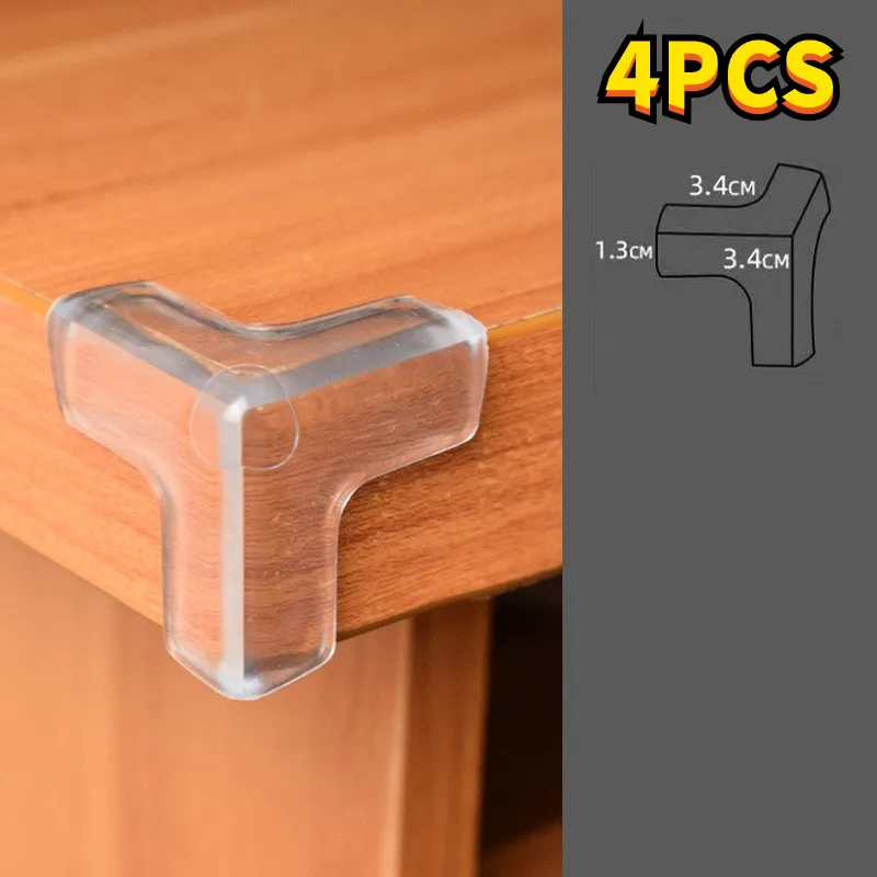 Child Safety Silicone Corner Protectors - Anticollision Furniture Edge Guards
