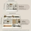Versatile Adjustable Plastic Organizer Set - Lightweight，Large Capacity for Desk, Drawer, Coffee Bar, Kitchen & Office 4