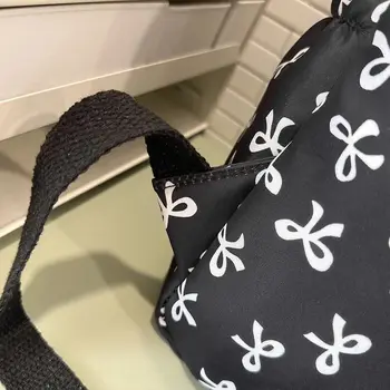 1Pcs Durable Lightweight Bow Backpack Nylon Cute Students School Bag Large Capacity Storage Bag for Girls 1