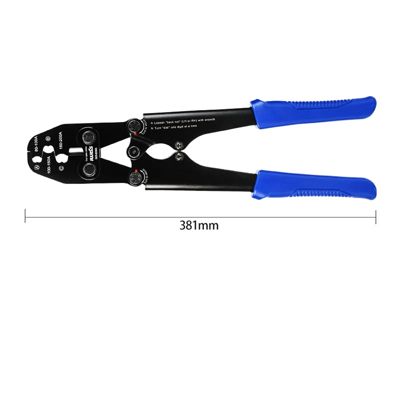Copper Open Nose OT Line Nose U-shaped Bare Terminal Clamp Crimping Pliers 5-200