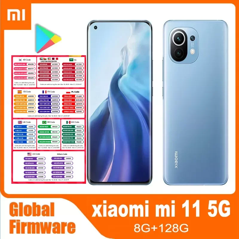 redmi Xiaomi 11 5G zoom 55W Smartphone Snapdragon 888 Octa-core 108MP Camera Android AMOLED Full Screen Android Phone xiaomi redmi note 9 pro smartphone 5g snapdragon 750g octa core 108mp quad camera 4820mah cellphone