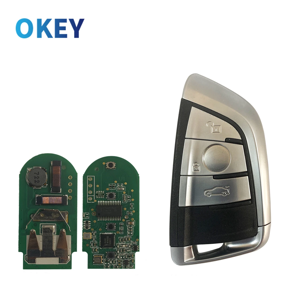 Okey 3 pulsanti chiave per auto a distanza Keyless Entry per BMW 1 3 5 7 Series X1 X3 X5 X6 X7 F CAS4 CAS4 FEM 2011-2017 PCF7953 6 Okey 3 pulsanti chiave per auto a distanza Keyless Entry per BMW 1 3 5 7 Series X1 X3 X5 X6 X7 F CAS4 CAS4 FEM 2011-2017 PCF7953 - S7796dd09b2ae4d95a2deeb99226d26b9v