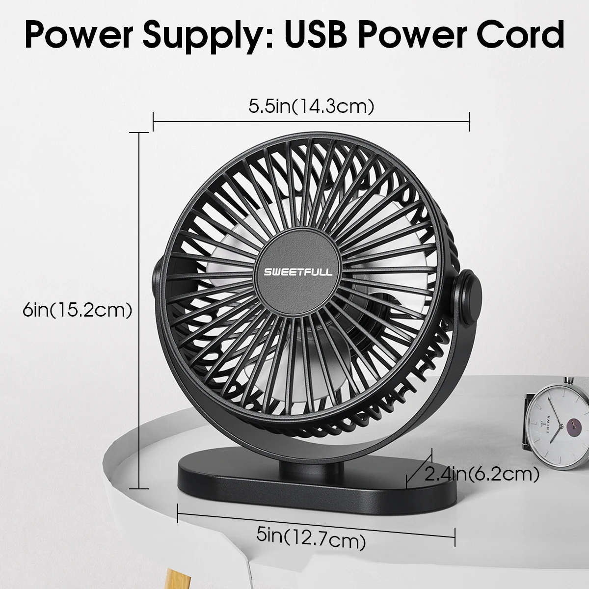 Electric Fan Portable Cooling Laptops Silent USB Fan Three Speed Adjustment for Home Office Desktop Outdoor Camping Mini Fan 2