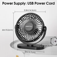 Electric Fan Portable Cooling Laptops Silent USB Fan Three Speed Adjustment for Home Office Desktop Outdoor Camping Mini Fan 2