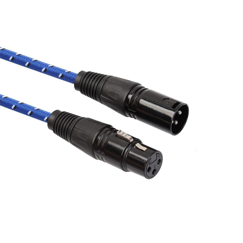 

Microphone Cable Audio Cord .Braided 3 Pin XLR Male. 300cm / 10FT Nylon Braided To Female Microphone. 10FT 300CM