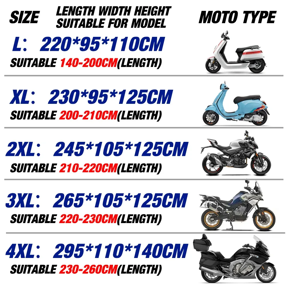 Premium Outdoor Dust-Proof and Waterproof Motorcycle Cover