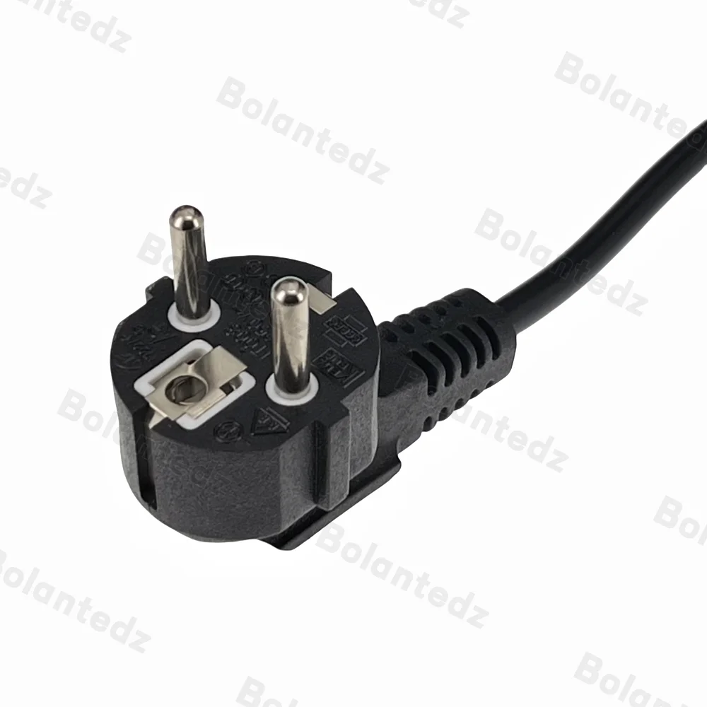 0.5m EU Europe Schuko Male to Female M/F Extension Cords Cable,2-Prong European Germany CEE 7/7 Power Extension Cord for PDU UPS