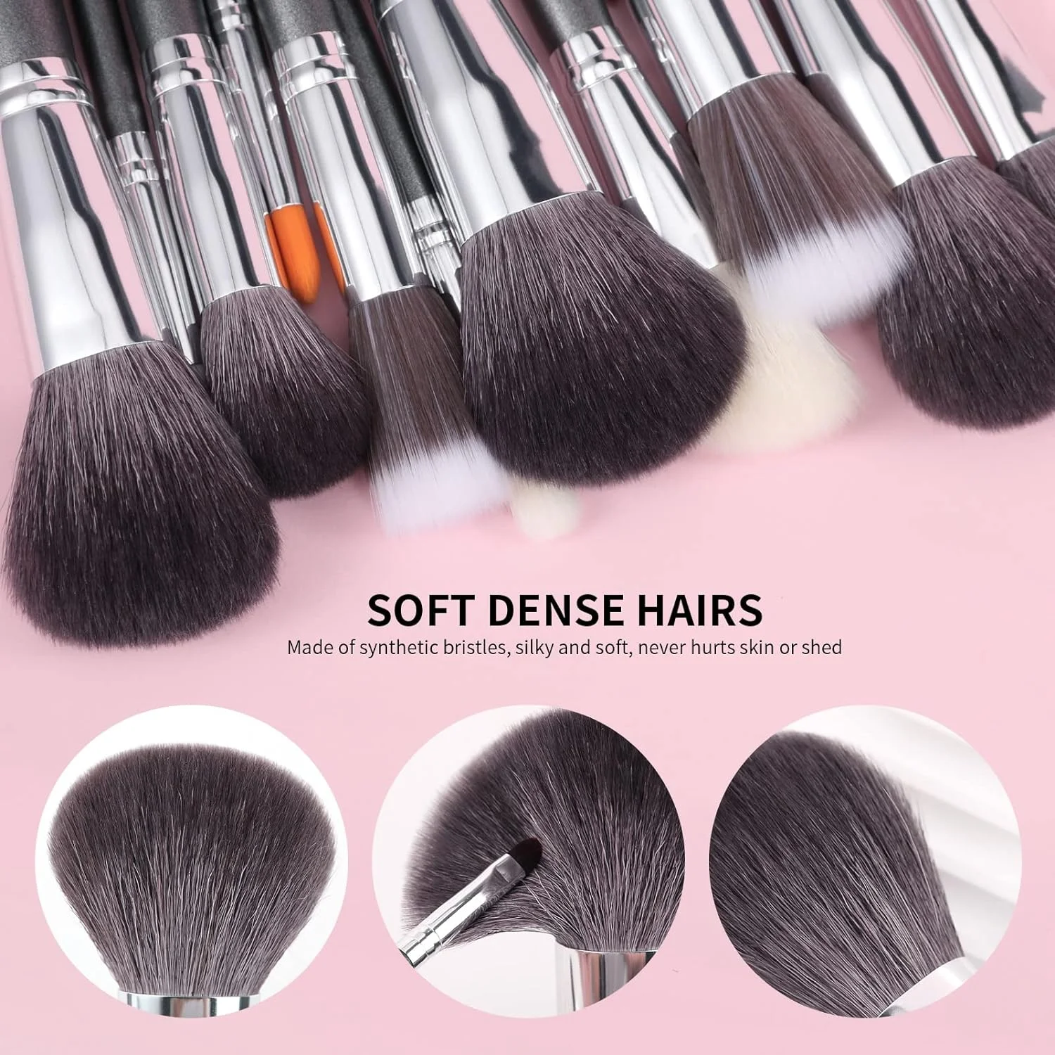 Docolor Makeup Brushes Set 29pcs Professional Natural Goat Hair Foundation Powder Eyeshadow Blushes Cosmetic Brushes With Bag 4