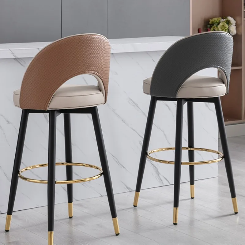 

Design Nordic Armchair Bar Chairs Accent Metal Adjustable Swivel Bar Chairs Ergonomic Stool Taburete Alto Home Furniture