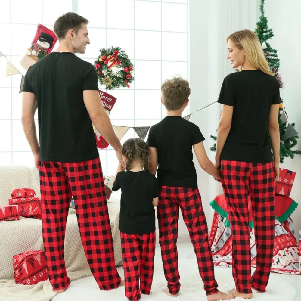 Merry Christmas Short Sleeve Family Parent-Child Adult Children T-Shirt Baby Christmas Carnival T-Shirt (No Pants) 3