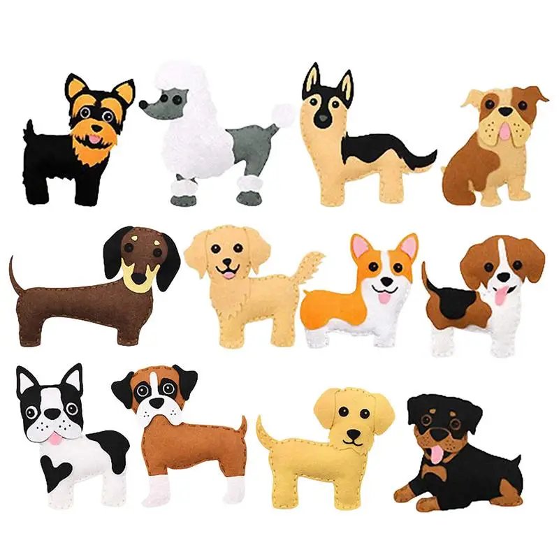 

Детский швейный набор для начинающих, забавный и образовательный Набор для творчества с животными для мальчиков и девочек, пришить свой собственный войлочный Набор для творчества с животными