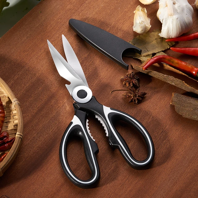 Steel Kitchen Scissors Shears Chicken Bone Fish  Kitchen Shears Chicken  Bone Cut - Kitchen Knives - Aliexpress