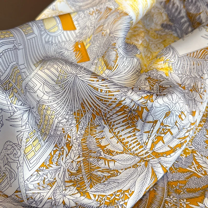 Luxury Silk Square Scarf - Womens Satin Neckerchief  Hair Wrap 2023