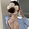 Extra Large Flower Elastic Hair Tie For Women Solid Color Rubber Bands Headband Scrunchie Ponytail Holder Hair Accessories 1