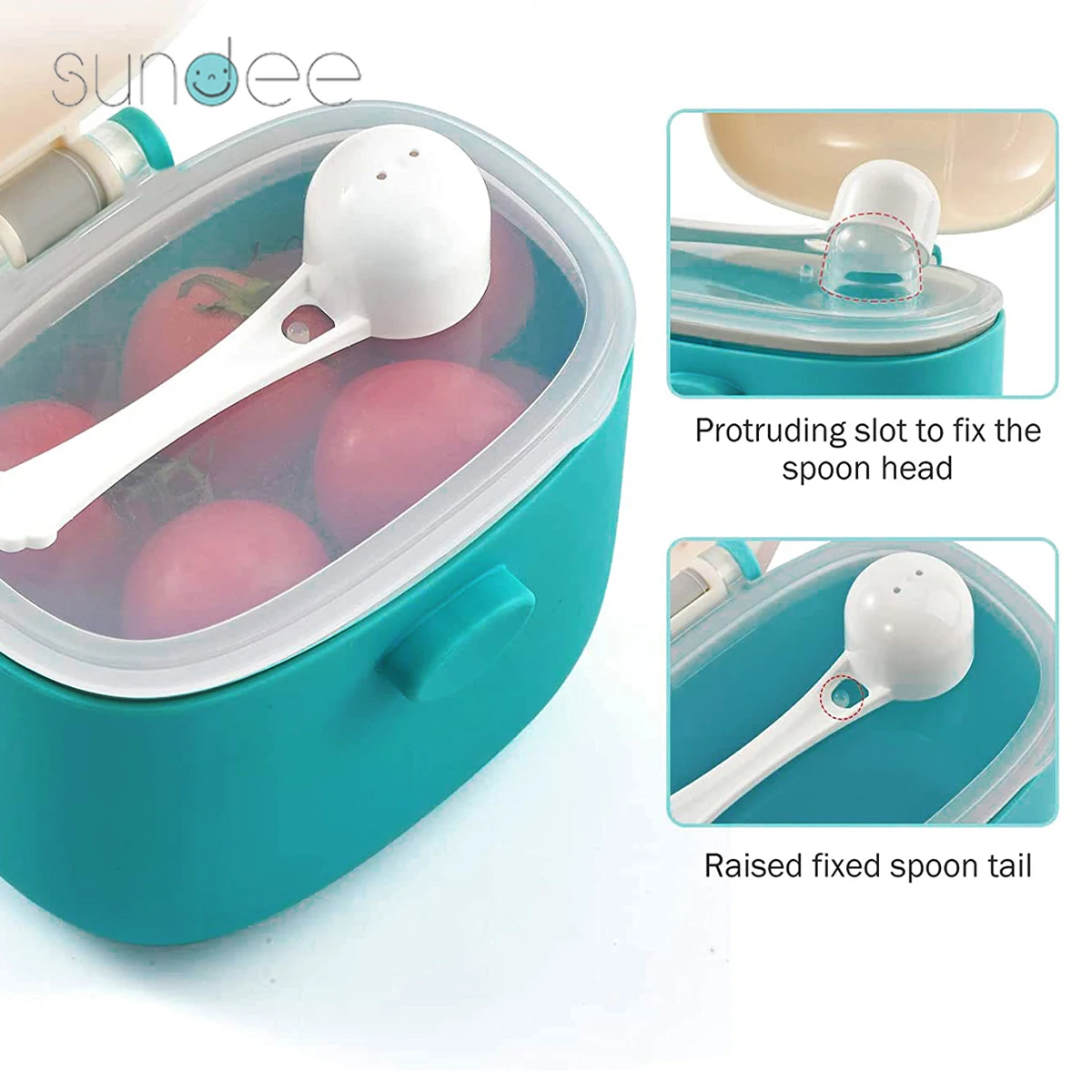 Baby Milk Powder Box with Scoop Portable Infant Formula Dispenser Baby Food Storage Box Toddler Snacks Container Milk Powder Can 5