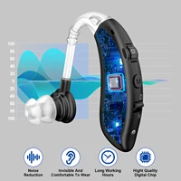 Single Behind-The-Ear Hearing Aids Rechargeable Hearing Amplifiers Volume-Adjustable Invisible Hearing Aids 2