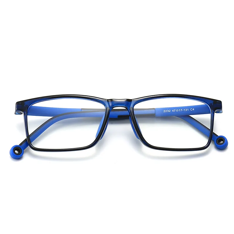 Kids Blue Light Glasses Rectangle Transparent Eyeglass Frame Silicone 0 Diopter Myopia Optic Glasses Frame anti blue light glasses,kids glasses,optical spectacle frames