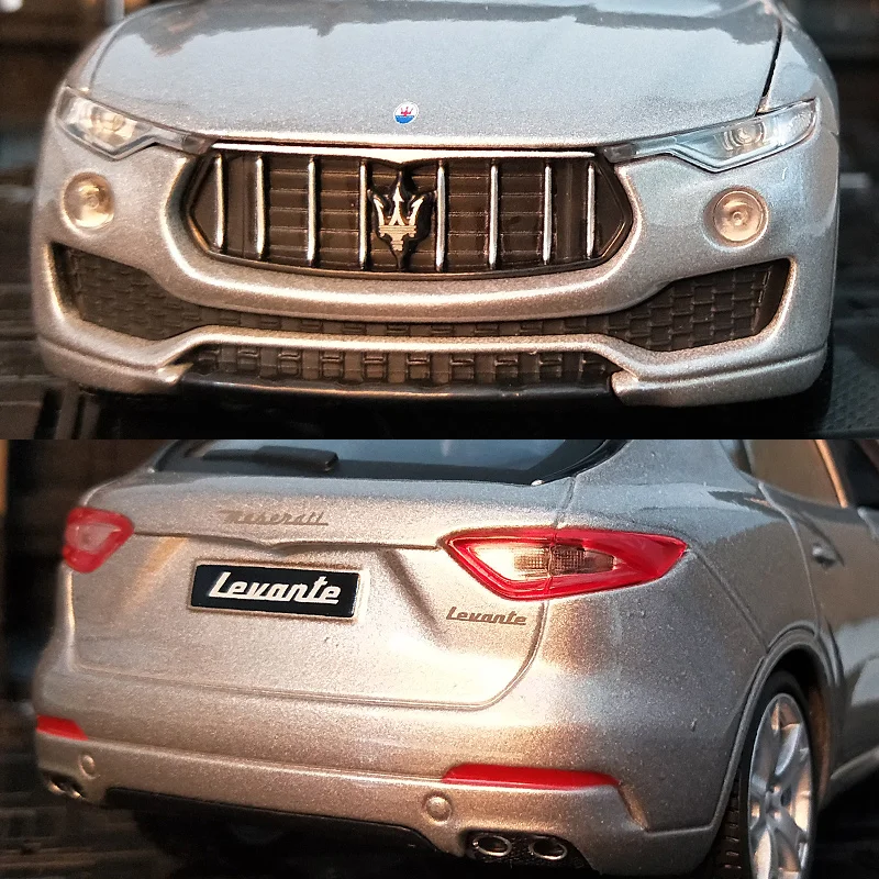 1:24 simulation Maserati Levante alloy off-road vehicle model city SUV car metal model ornaments collection for children 6