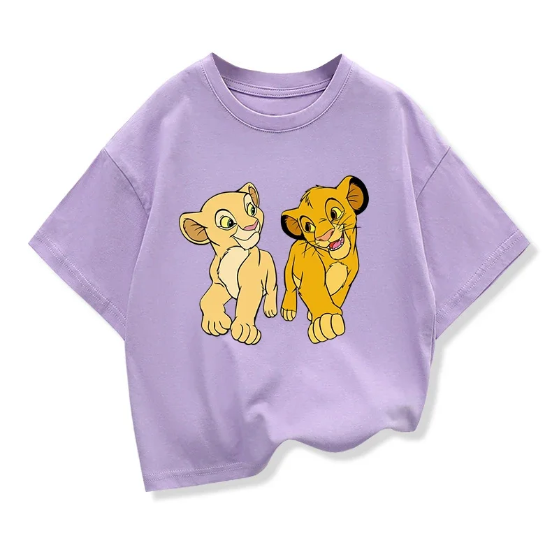 Potdemiel, camiseta de verano del Rey León Simba, ropa para niños