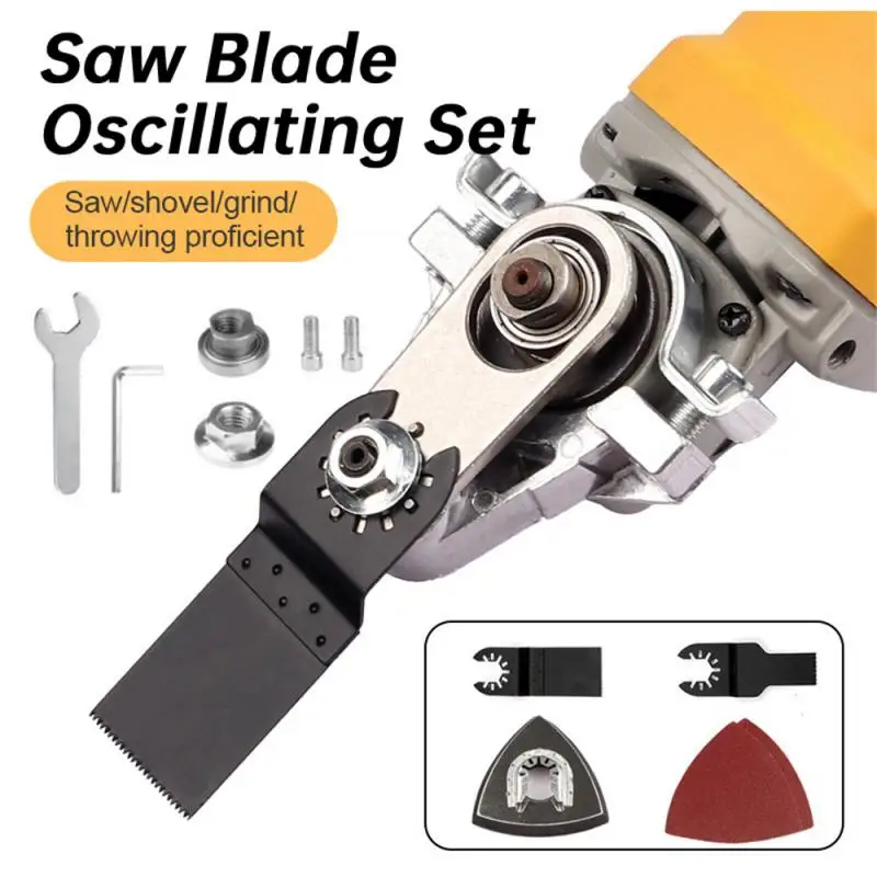 1/2PCS Angle Grinder Modified Oscillating Tool，Renovator Saw Slotting Machine Multifunction Power Woodworking Tool With Trimmer 3