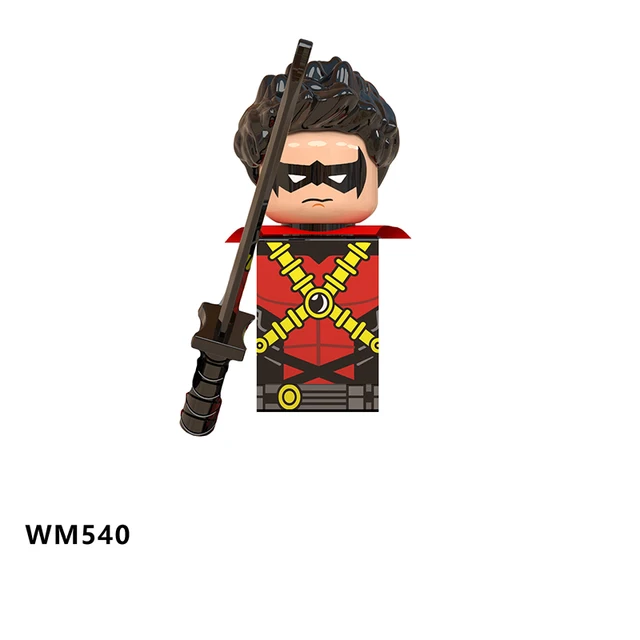 Movie Batman The Joker Harley Quinn Wonder Woman mini action toy figures building blocks Assemble bricks kid gifts WM6080 WM6100 WM540