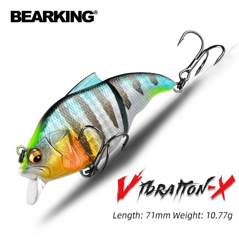 BEARKING-71mm 10g 탑 전문 Wobblers 낚시 태클 미끼 얼음 낚시용 진동 미끼, 인공 액세서리 