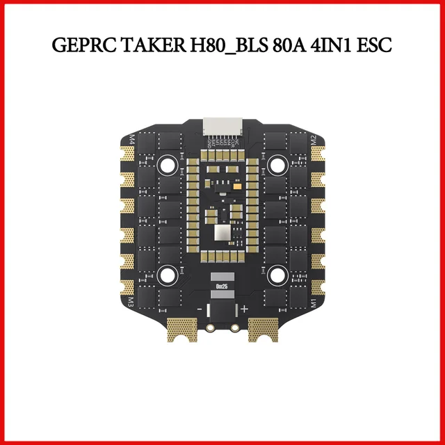 GEPRC TAKER H743 BT 8Bit 80A Stack with 5V 3A+12V 2.5A Dual Independent BEC for FPV Drone Assembly Accessories for Air Unit 4
