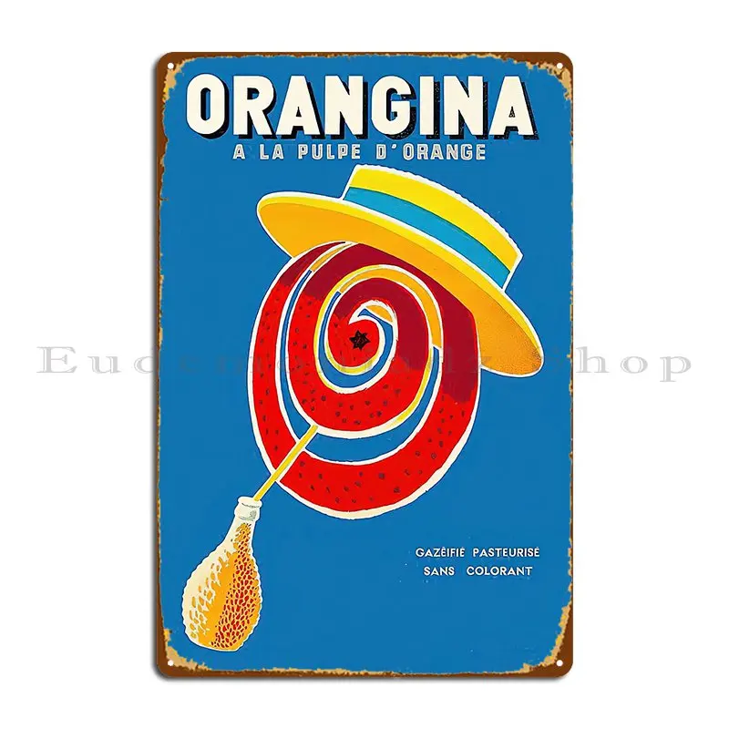 Orangite A La Pulpe D Targa In Metallo Arancione Garage Disegni Classici Decorazione Del Garage Wall Cave Tin Sign Poster