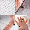 100 Pcs Hair Net Nylon Invisible Hairnet Elastic Mesh Bun Bulk 15CM Nets Black Miss Man 2