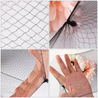 100 Pcs Hair Net Nylon Invisible Hairnet Elastic Mesh Bun Bulk 15CM Nets Black Miss Man 2