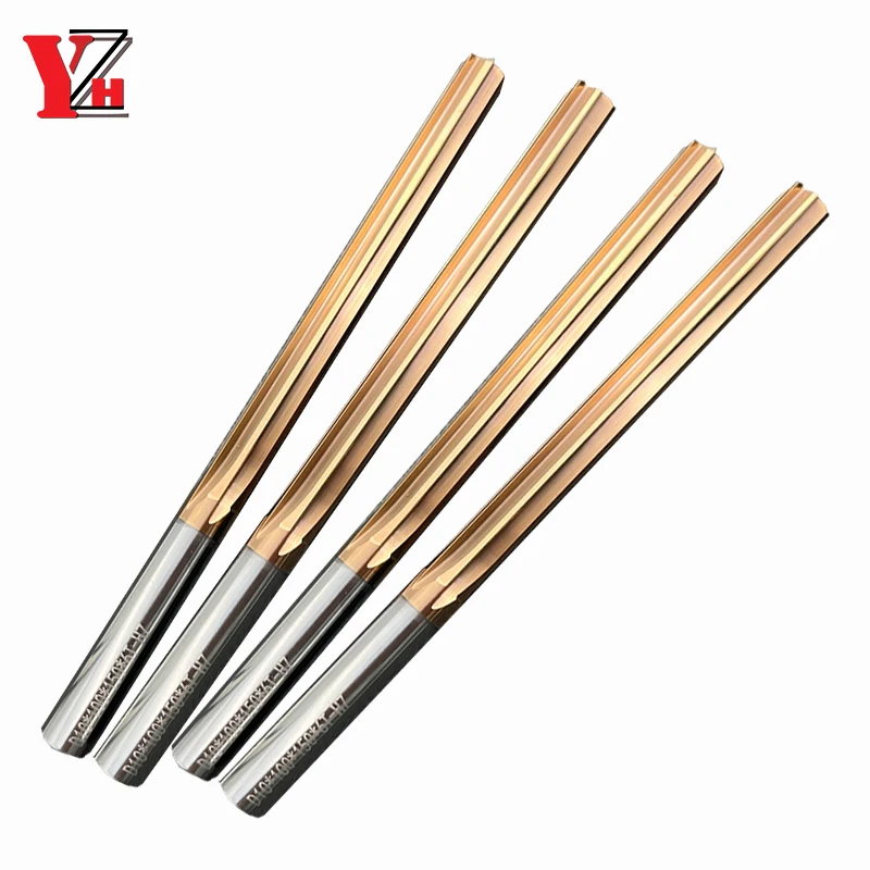 100mm 150mm Machine Reamer HRC60 Coated Straight Groove Tolerance H7 Harened Steel Metal Cutter CNC Turning Hole hss reamer