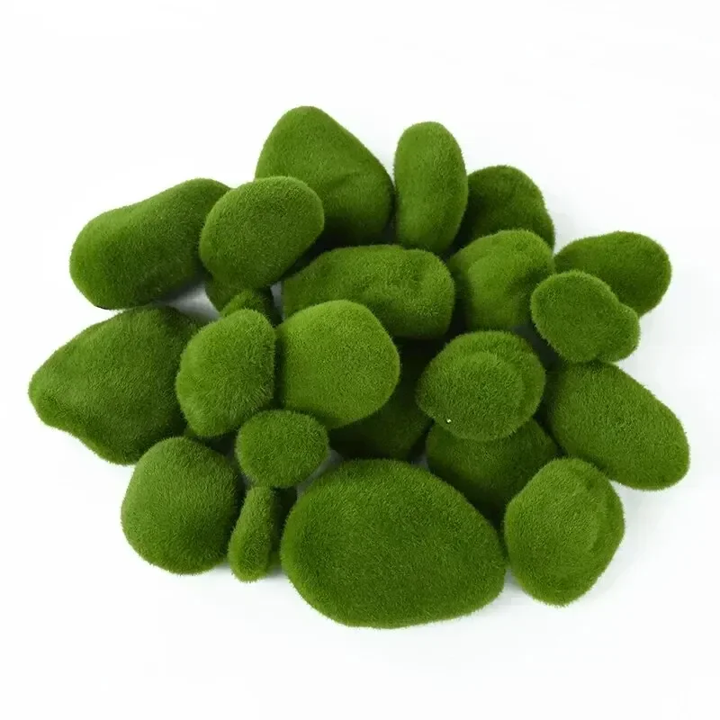 Simulated Moss Stone Ornaments, Artificial Moss Stone Balls, Moss Stone Background Walls, Flower Pot Decoration Creative Crafts