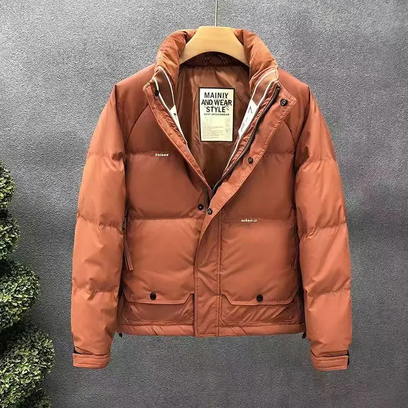 Winter Down Jacket Men Luxury High Quality White Duck Down Coat Warm Coldproof Windproof Windbreaker Zipper Jacket Business Coat